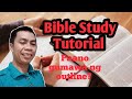 Bible Study Tutorial