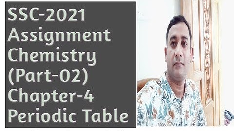 #ssc_2021_chemistry_assignment, part-2(Periodic Table) #English_version_chemistry_assignment