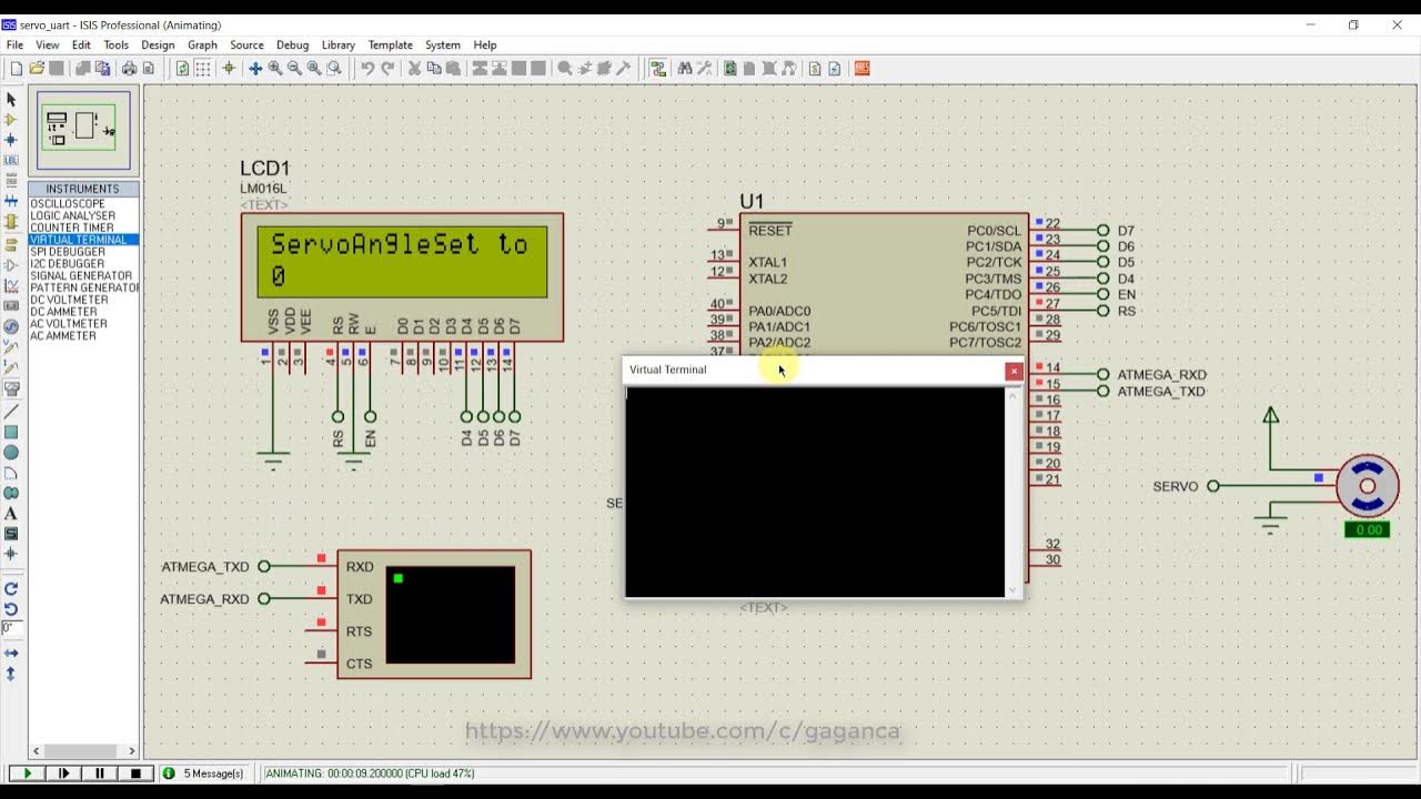 Atmega16 Servo Control with MikroC Pro Software PWM YouTube