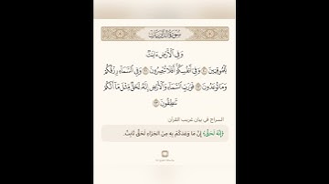 السراج في بيان غريب القران سورة الذاريات 2 تلاوة الشيخ محمد السايد ورش عن نافع