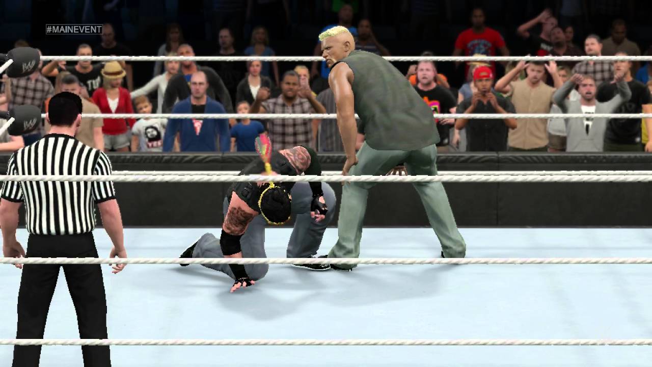 PC世界摔角娛樂WWE 2k15 1196 招牌動作終結技 旋轉腳跟踢擊2[Spinning Heel Kick 2] YouTube