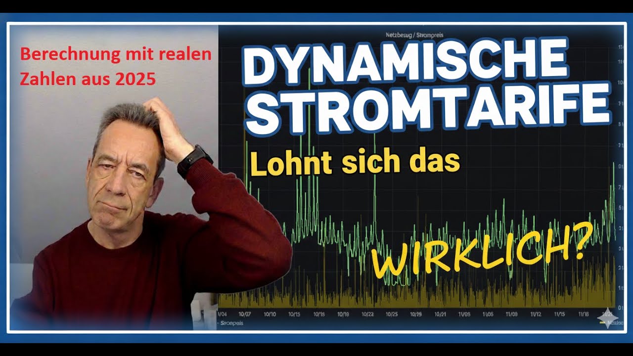 Dynamische Stromtarife - Wann lohnen sie sich wirklich? Berechnungen mit Strompreisen aus 2025