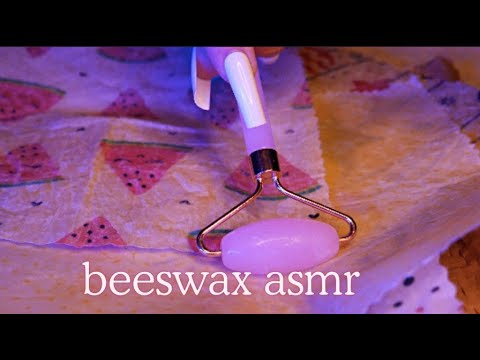 ASMR BEESWAX WRAP TRIGGERS COMPILATION 2 HRS 🐝 Tapping, Scratching & Crinkles 🐝 No Talking