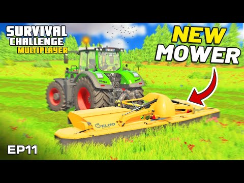 I BUY MY FIRST LARGE MODERN TRACTOR Survival Challenge Multiplayer FS22 Ep 11