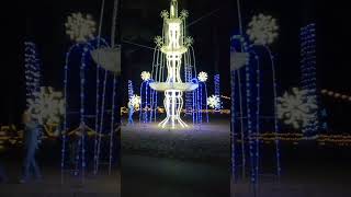 Here is what Christmas at the Falls at Noccalula Falls Park is like!