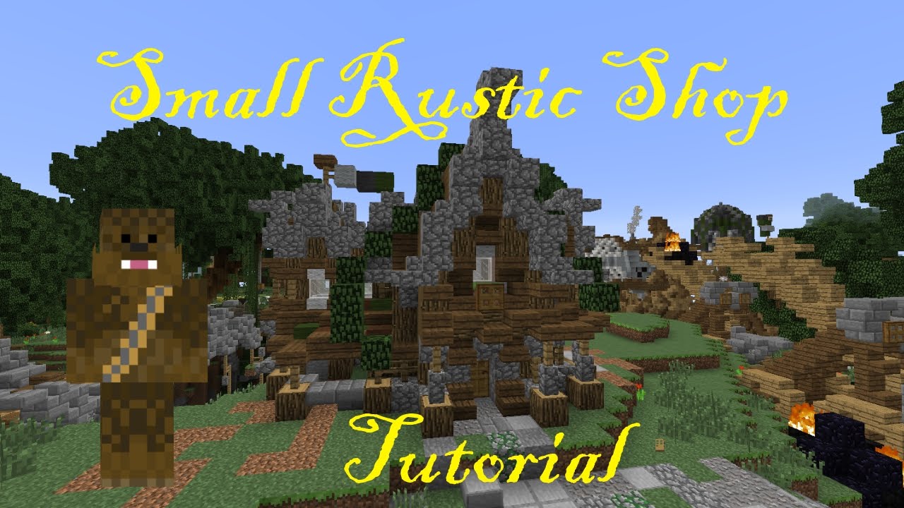 Minecraft 17x14 Small Rusitc Shop/House Tutorial - YouTube