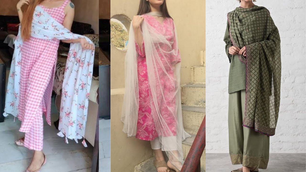 Office Wear Salwar Suit Design | Office Going Cotton Suits | Cotton Kurti Palazzo Combination Ideas