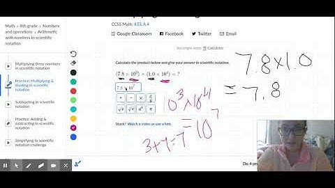 Multiplying & dividing in scientific notation (practice) | Khan Academy