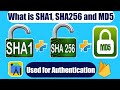 What is sha1sha256md5 keys  sha 256  sha 1  md 5