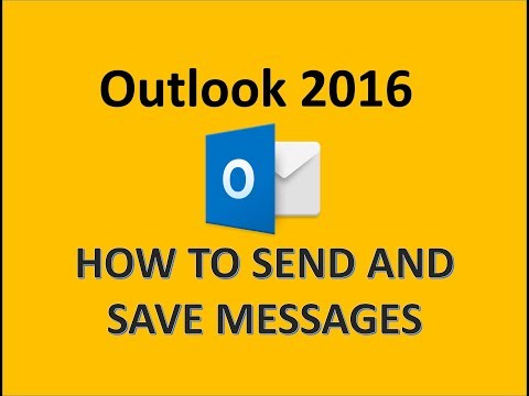 Outlook 2016 - Email Messages - How to Send and Save a Message - Drafts Inbox & Priority Options MS