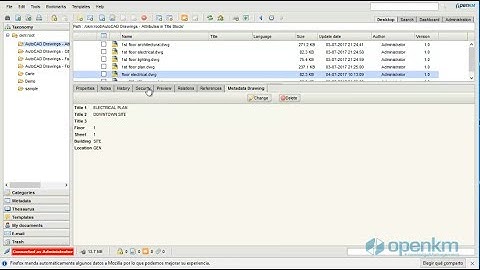 OpenKM - Metadatos en planos AutoCAD