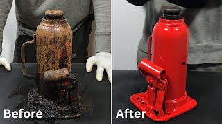 Fully Restoration Old Rusty KYB Hydraulic Jack