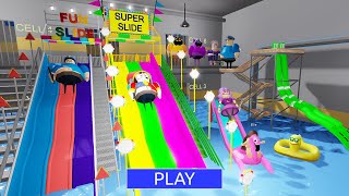 Water Park Barry Prison Run Roblox - All Morphs Poppy Playtime Digital Circus Barbie Lamborghini Car