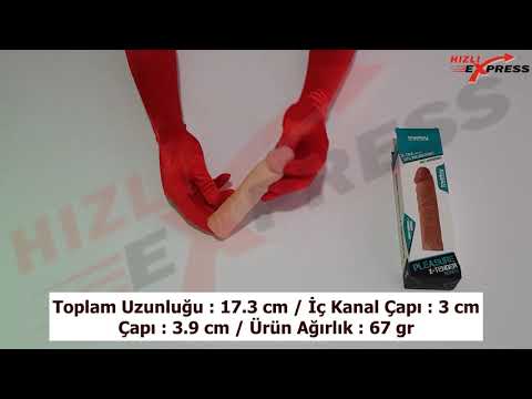 Lovetoy X-Large 17.3 cm Realistik Penis Kılıfı  Uzatmalı Prezervatif LV1051F