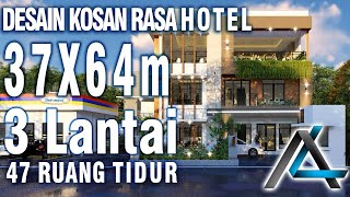 DESAIN KOSAN RASA HOTEL 37 x 64 meter I TUBAN - KOSAN MINIMALIS MODERN