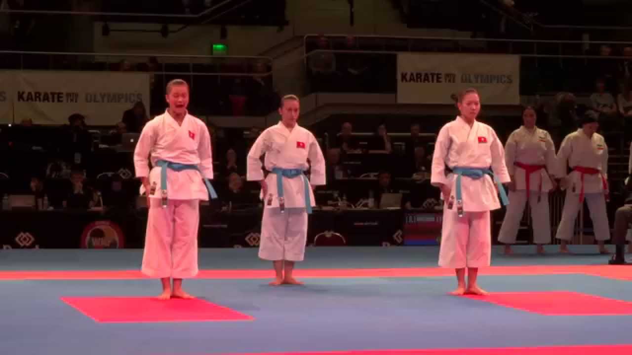 VIETNAM Female Kata Team Bronze 2014 World Karate Championships