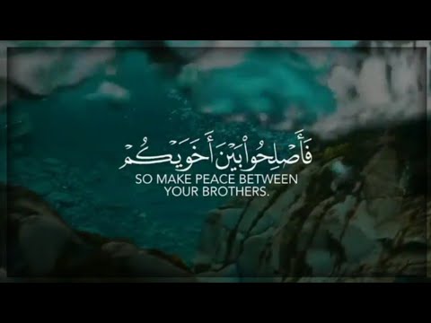 من سورة الحجرات بصوت القارئ هزاع البلوشي صوت هادئ و مريح للنفس حالات واتس اب دينيه