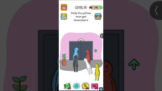 brain storm test level 54 help  the yellow man get down stairs