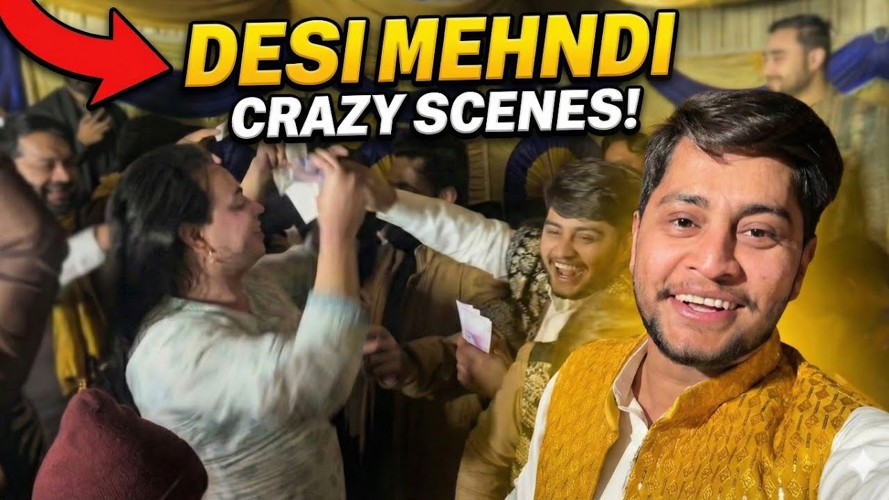 Cousin Ki Mehndi Night Vlog | Desi Shugal, Khana & Qawwali Night & Dance