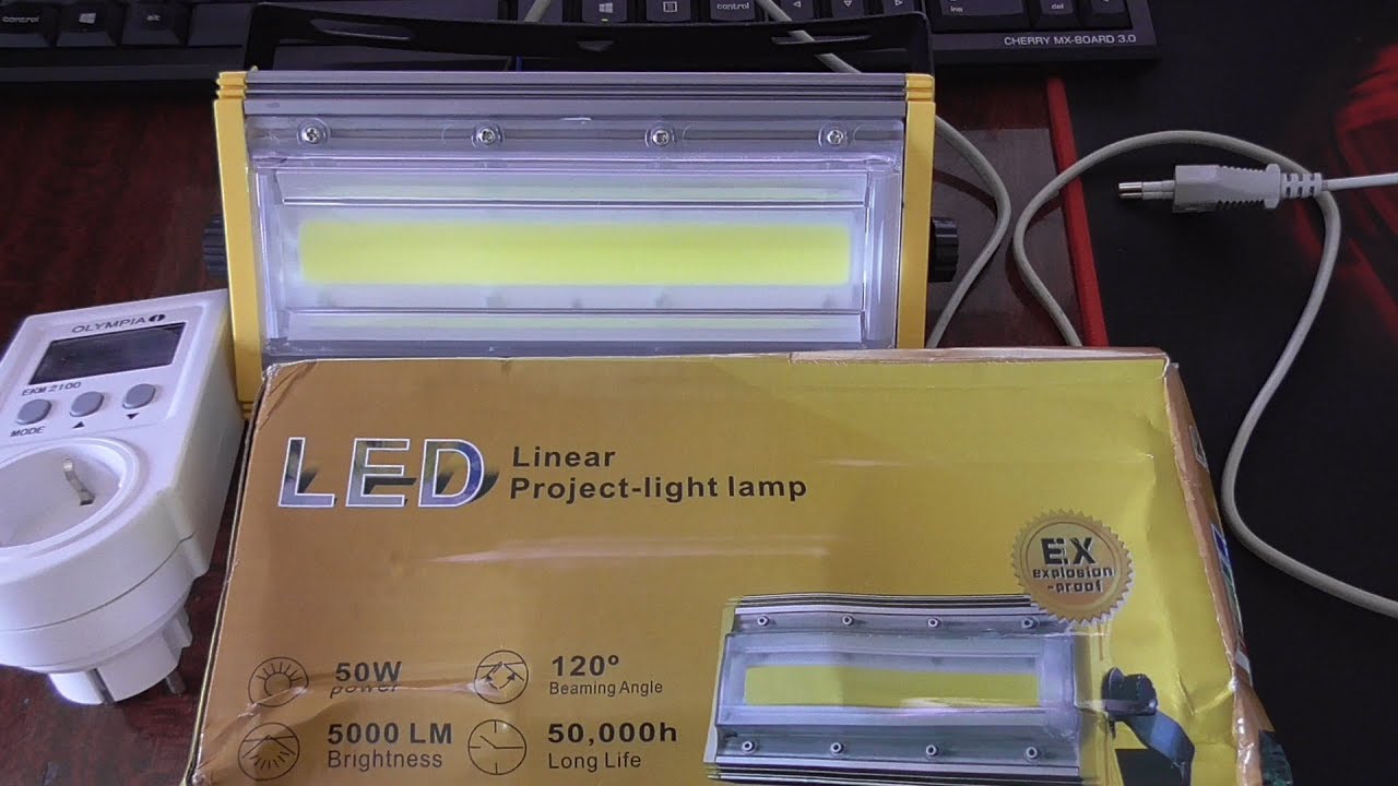 LED прожектор 50 Вт на COB Chip с AliExpress за $23.88