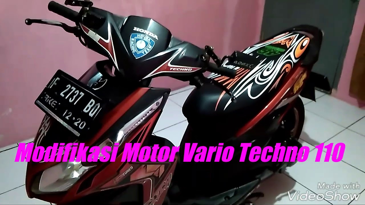 Modifikasi Motor Vario Techno 110