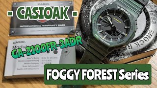 CASIO G-SHOCK/ FOGGY FOREST Series GA-2100FR-3ADR #unboxing