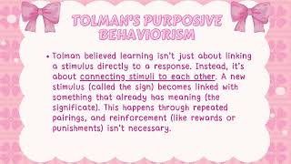 MODULE 8: NEO BEHAVIORISM: TOLMAN AND BANDURA Net Worth
