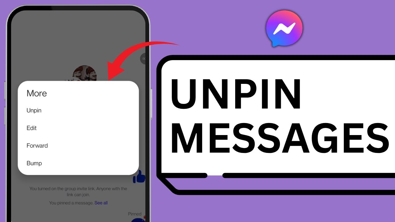 How To View And Remove A Pinned Message In Messenger