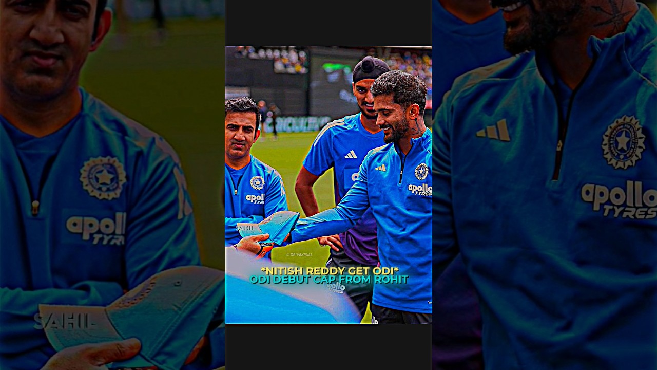 Nitish in His First Odi Match🥶