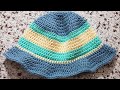 Learn how to crochet a bucket hat