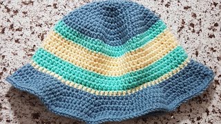 Learn how to crochet a bucket hat