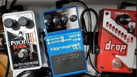 Octave down effects comparison: EHX Pitch Fork vs Boss PS-6 vs DigiTech Drop