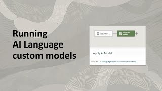 Run Custom OCI AI language models in Oracle Analytics
