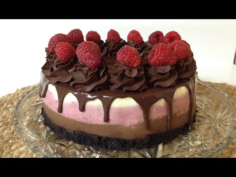 Neapolitan Cheesecake Recipe!--Peaches and Cream