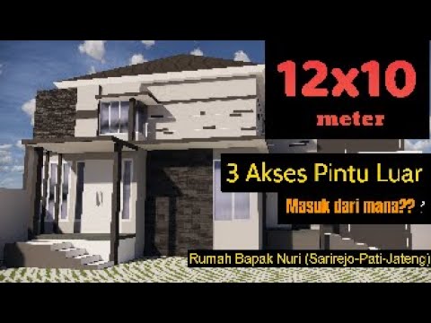  Desain Rumah 12x10  meter Bapak Nuri Kemiri Pati 