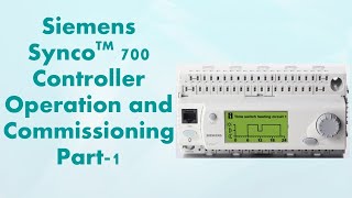 Siemens SyncoTM 700 Controller Operation and Commissioning Part-1