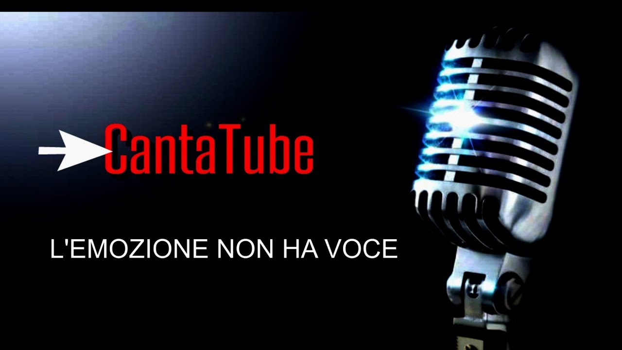 CantaTube L'EMOZIONE NON HA VOCE karaoke (Celentano) YouTube CantaTube L'EMOZIONE NON HA VOCE karaoke (Celentano) YouTube