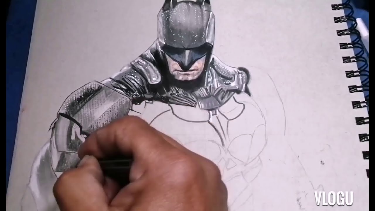 NEW BATMAN REALISTIC DRAWING - YouTube