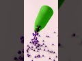 Glass Bottle and Metal Beads Satisfying Animation