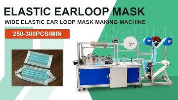 Wide Elastic Earloop Mask Machine - Mask Machine for India