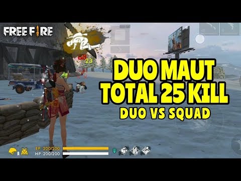 DUO VS SQUAD UDAH KILL 25 DAN HAL INI TERJADI!! - GARENA FREE FIRE BATTLEGROUND