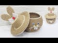 5 Jute craft ideas  Home decorating ideas handmade #7