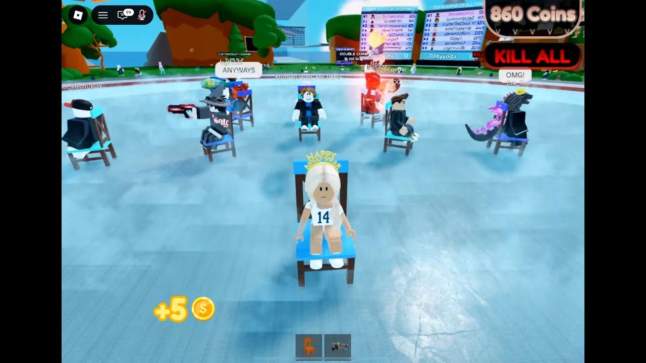 Who will be the quickest to find a chair?