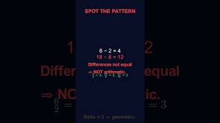Arithmetic or geometric? The 2-second test that nails any SAT/ACT sequence #shorts #SATMath