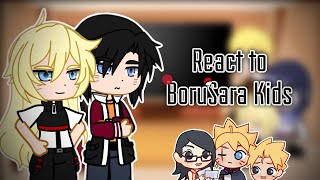 Uzumaki Fam/Uchiha Fam react to BoruSara Kids. 💛❤️