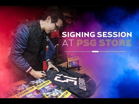 Signing session at PSG Store