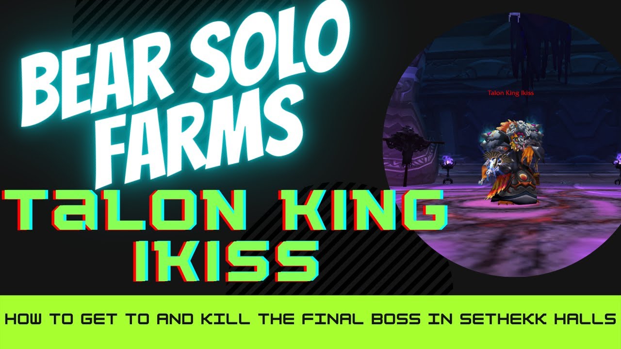 Solo the Last Boss in Sethekk Halls - TBC Classic - Feral Druid