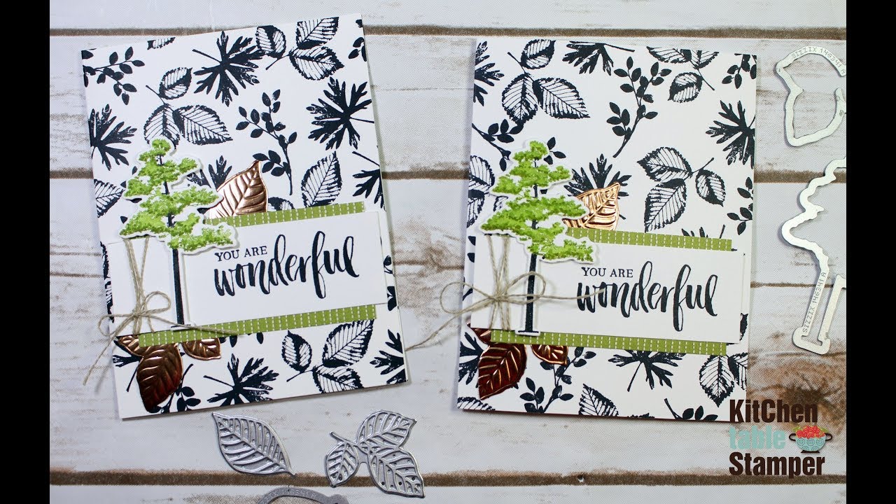 Stampin' Up! Rooted in Nature Big Shot How To Use Embossing Mats with ...