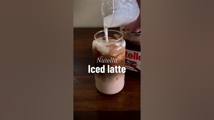 Café gelado com nutella ☕️