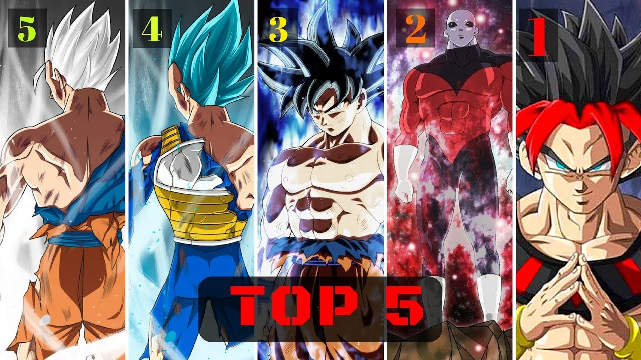 TOP 5 Strongest Characters in DRAGON BALL SUPER! - YouTube
